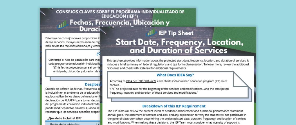 IEP Tip Sheet: Measurable Annual Goals