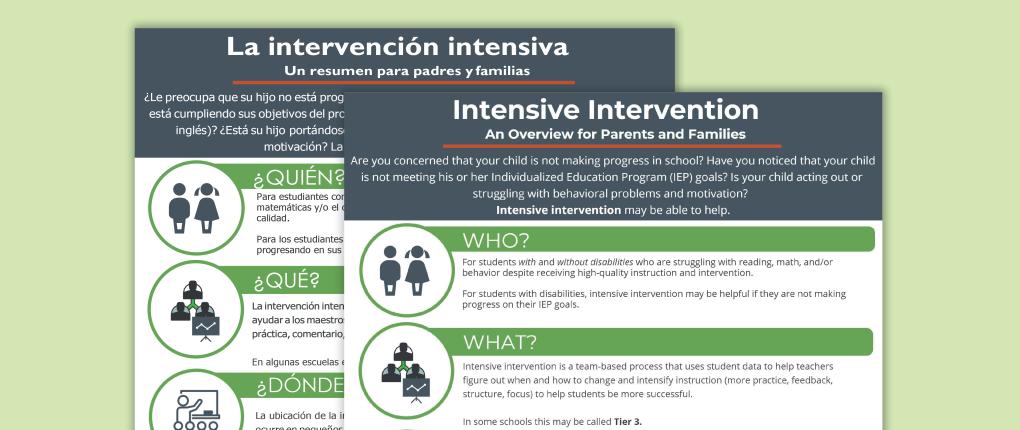 Intensive Intervention: An Overview for Families
