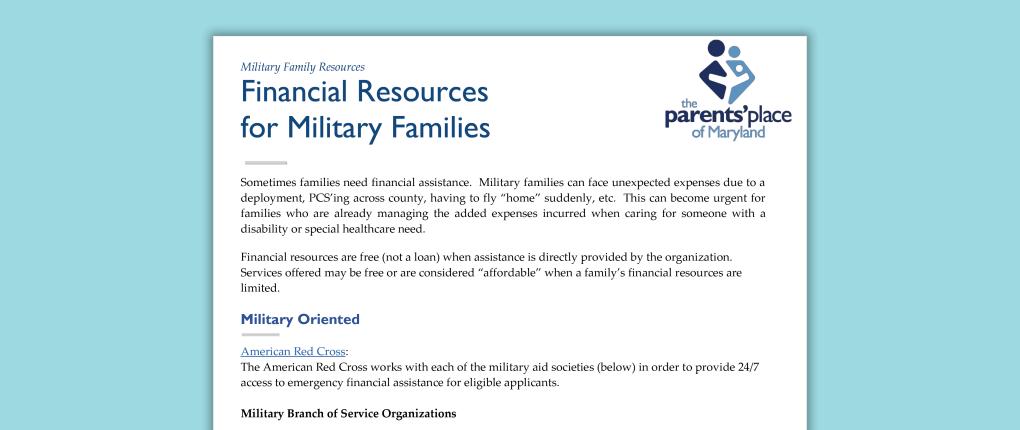 Financial Resources for Military Families