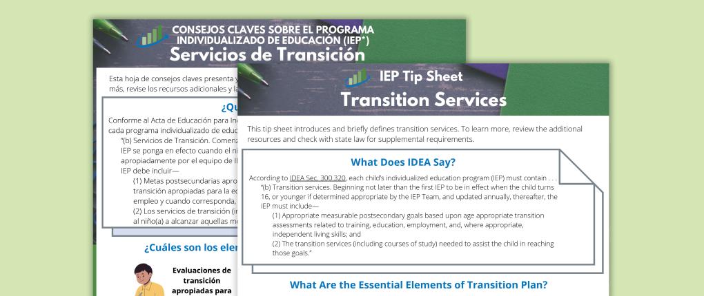 IEP Tip Sheet: Transition Services