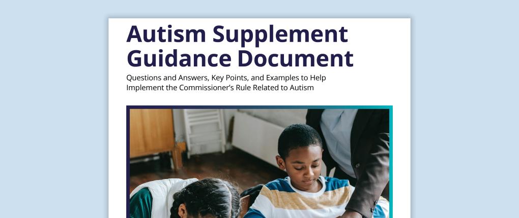 Autism Supplement Guidance Document