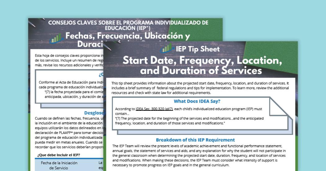 IEP Tip Sheet: Measurable Annual Goals
