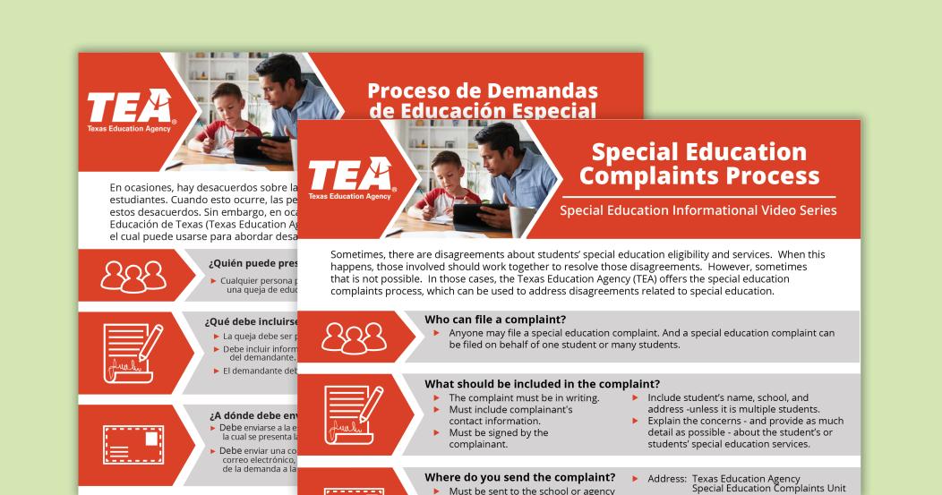 Special Education Complaints Process