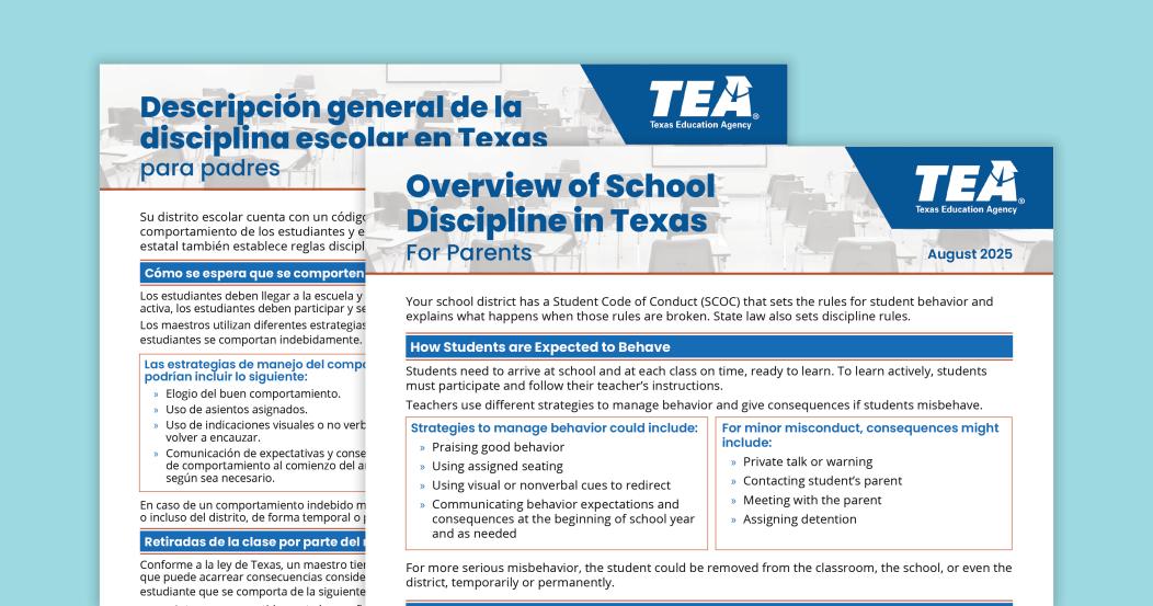 Overview of School Discipline in Texas