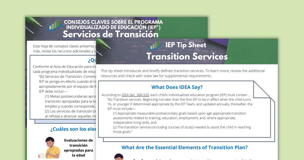 IEP Tip Sheet: Transition Services