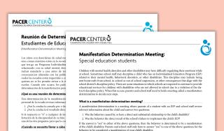 Manifestation Determination Meeting