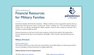 Financial Resources for Military Families