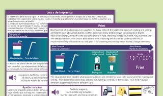 Parent Literacy Brochure for Students with Visual Impairments- Print